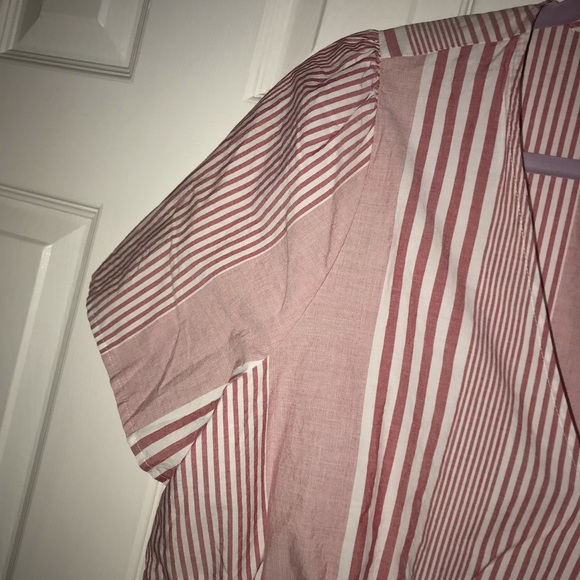 🎀HP🎀MADEWELL • stripe ruffle hem wrap top - Picture 5 of 8